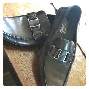 Dark Brown Ferragamo Men loafers